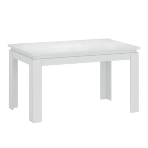Széthúzható asztal, fehér, 135-184x86 cm, LINDY kép