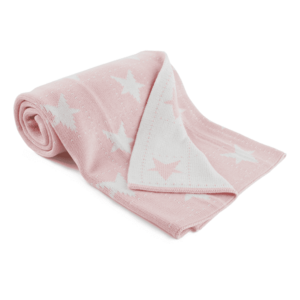 TEMPO-KONDELA ANEYO, kétoldalas pamut takaró, rózsaszín/fehér, 80x100 cm kép