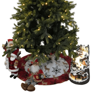 TEMPO-KONDELA FILOMENA, karácsonyfa alátét, piros/fehér, 0, 8 m kép