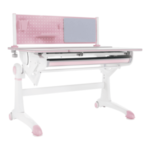 Növekvő íróasztal, rózsaszín/fehér, KANTON kép