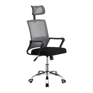 Irodai szék, világosszürke/fekete, DIKAN kép