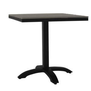 Kerti asztal, szürke/fém/artwood, NAKUL kép