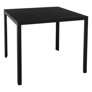 Kerti asztal, 90 cm, fekete, ABELO kép