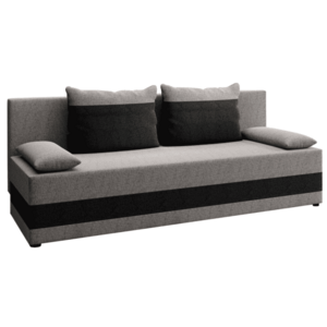 Szétnyitható kanapé, szürke/sötétszürke, PREMIUM NEW kép