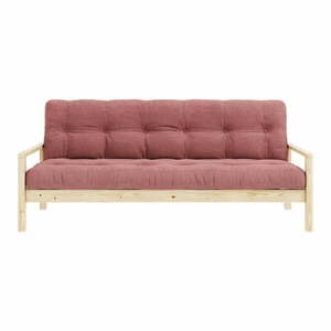 Rózsaszín kinyitható kanapé 205 cm Knob – Karup Design kép