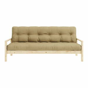 Mustársárga kinyitható kanapé 205 cm Knob – Karup Design kép
