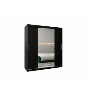 MORI 3 ruhásszekrény, 180x200x62, fekete kép