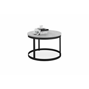 RINA dohányzóasztal, 55x36x55, fekete/betonból kép