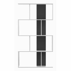Fehér-fekete könyvespolc 89x165 cm Sigma – TemaHome kép