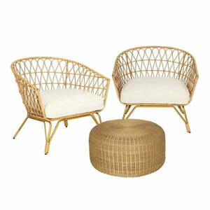 Ratta rattan kerti székek és dohányzóasztal - Bonami Selection kép