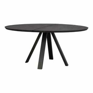 Kerek étkezőasztal tölgyfa asztallappal 150x150 cm Carradale - Rowico kép