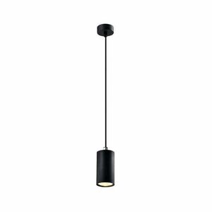 Fekete függőlámpa fém búrával ø 7 cm Tubo – Candellux Lighting kép