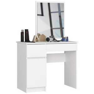 Balkezes Fésülködőasztal szekrénnyel P77_90 - fehér kép