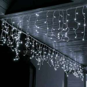 Karácsonyi fényfüggöny 200 LED hideg fehér - 5 m kép