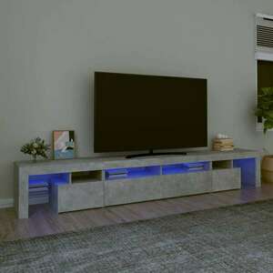 vidaXL betonszürke TV-szekrény LED lámpákkal 260x36, 5x40 cm kép