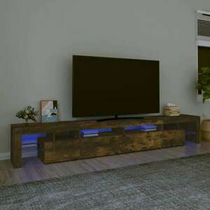vidaXL füstös tölgyszínű TV-szekrény LED-világítással 260x36, 5x40 cm kép