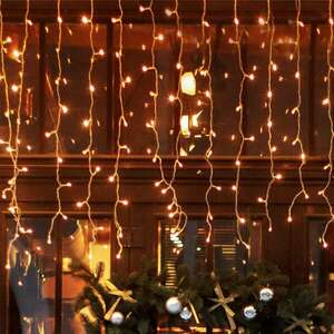 Karácsonyi fényfüggöny 400 LED meleg fehér - 10 m kép