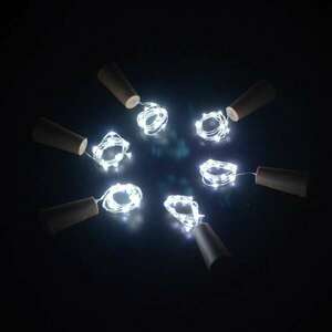 Springos elemmel működő ledes lámpák 20 led kép