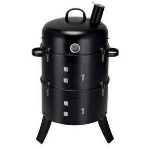 Kerti grill BBQ, 3 az 1-ben – füstölő, grillező és sütő 44x78 cm kép