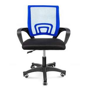 Jumi Irodai szék, forgó, hálós, karfás, fekete-kék, 63 x 48 x 84... kép