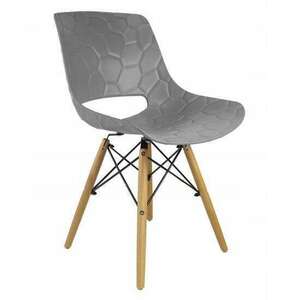Jumi Lars skandináv stílusú szék, PP, fa, max 100 kg, 45x55x78 cm... kép