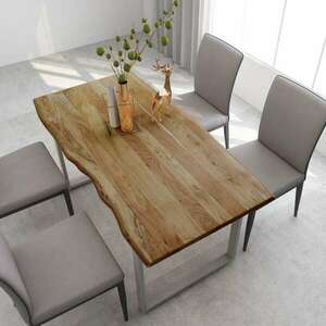 rusztikus fa étkezőasztal kép