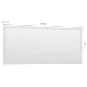 vidaXL fehér forgácslap fürdőszobai tükör 80 x 1, 5 x 37 cm kép