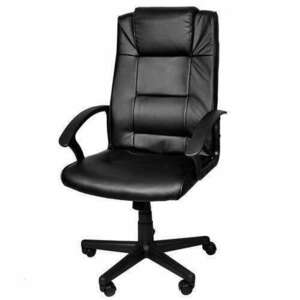 IsoTrade Malatec irodai szék, forgó, billenthető, öko bőr, fekete... kép