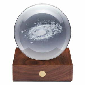 Sötétbarna szabályozható asztali lámpa üveg búrával (magasság 12 cm) Amber – Gingko kép
