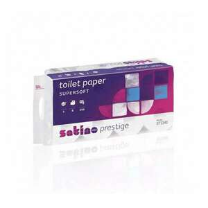 Toalettpapír 3 rétegű 250 lap/tekercs 8 tekercs/karton Satino Wep... kép
