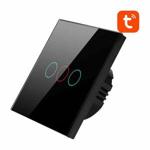 Smart Light Switch WiFi Avatto TS02-EU-B3 3 way (black) kép