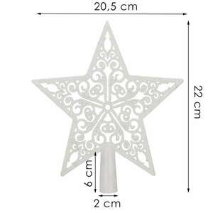 Springos dekoráció Karácsonyi csillag 20, 5 x 21, 5 cm kép