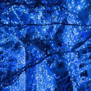 Springos karácsonyfa fények 500 led kép