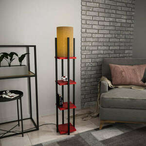 Shelf Lamp - 8118 Állólámpa Fekete Piros kép
