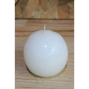 Fehér gömb alakú illatgyertya 7cm kép