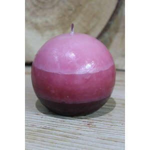 Rózsaszín gömb alakú illatgyertya 9cm kép