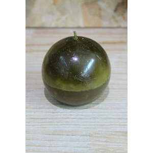 Zöld gömb alakú illatos gyertya 7, 5cm kép