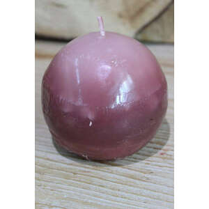 Sötét rózsaszín gömb alakú illatgyertya 9cm kép