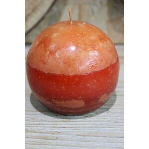 Narancssárga gömb alakú illatgyertya 9cm kép