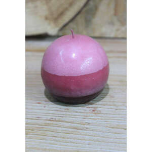 Rózsaszín gömb alakú illatgyertya 7cm kép