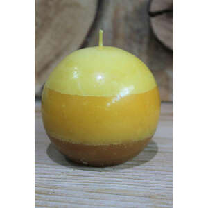 Sárga gömb alakú Citrus illatgyertya 9cm kép