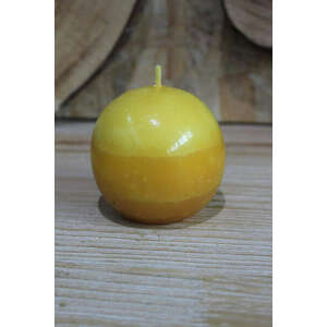 Sárga gömb alakú Citrus illatgyertya 7cm kép