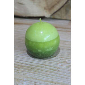 Halvány zöld gömb alakú illatgyertya 7cm kép