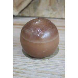 Barna-krém gömb alakú illatgyertya 7cm kép