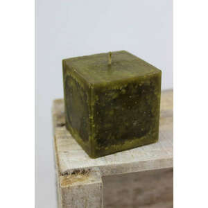 Zöld kocka alakú illatos gyertya 7cm kép