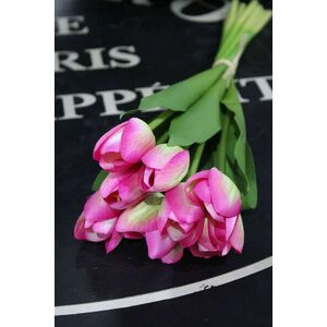 Rózsaszín mű tulipán csokor 40cm kép