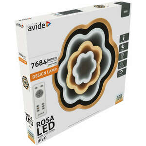 Avide Design Mennyezeti Lámpa Rosa 90W(45+45) RF Távirányítóval A... kép