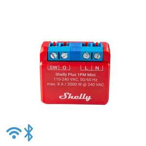Shelly PLUS 1PM mini egy áramkörös WiFi-s okosrelé, 8A kép