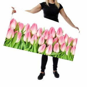 Wallplex falburkoló konyhapanel Rózsaszín tulipánok kép