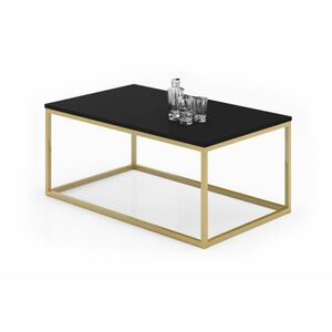 RISA dohányzóasztal, 100x43x60, arany/fekete kép